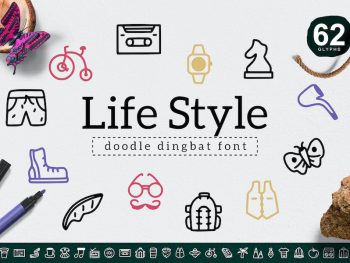 Life Style Dingbat Yazı Tipi