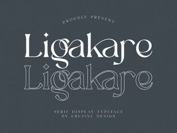 Ligakare Modern Serif Yazı Tipi