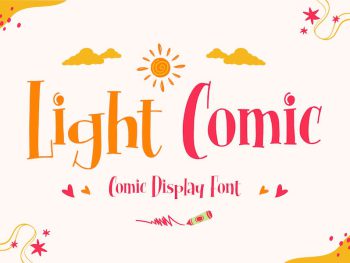 Light Comic - Comic Display Font Yazı Tipi