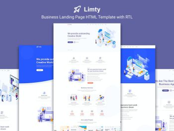 Limty - Business Landing Page HTML Template with R Yazı Tipi