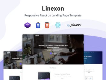 Linexon - React Landing Page Template Yazı Tipi