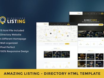 Listing - Directory Multipurpose HTML Template Yazı Tipi