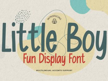Little Boy - Fun Display Font Yazı Tipi