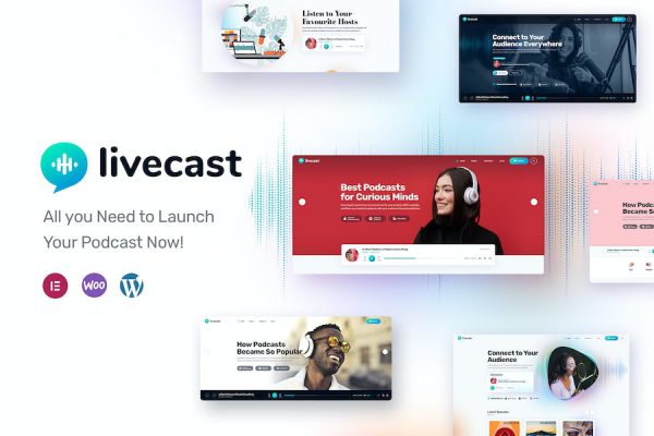 Livecast - Podcast Theme WordPress Teması