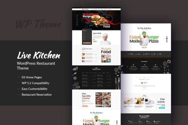 Livekitchen WordPress Teması