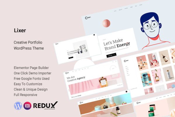 Lixer – Creative Portfolio WordPress Teması