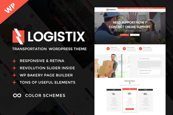 Logistix - Transportation WordPress Teması