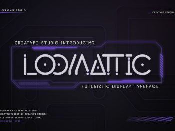 Loomattic Futuristic Business Font Yazı Tipi