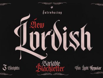 Lordish Blackletter Yazı Tipi