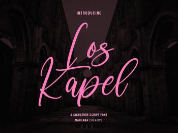 Los Kapel Script Font Yazı Tipi