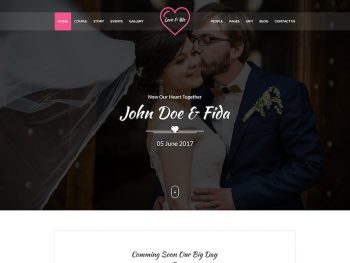 Love & We Wedding PSD Template Yazı Tipi