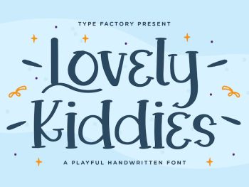 Lovely Kiddies - A Payful Handwritten Font Yazı Tipi