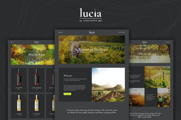 Lucia - Wine WordPress Teması