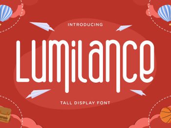 Lumilance - Tall Display Font Yazı Tipi