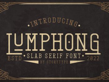 Lumphong Slab Serif Font Yazı Tipi