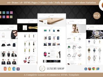 Luxury Shop eCommerce HTML Template Yazı Tipi