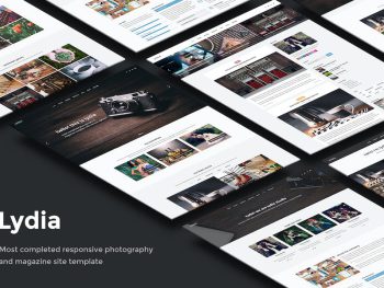 Lydia - Photography & Magazine Site Template Yazı Tipi