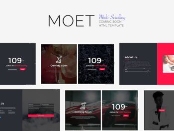 MOET - Multi-Scrolling Coming Soon Template Yazı Tipi