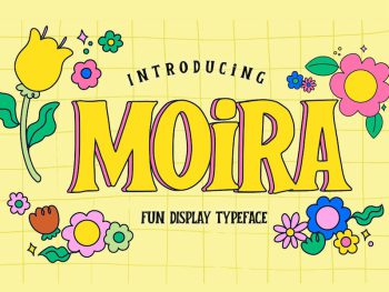 MOIRA - Fun Display Typeface Yazı Tipi