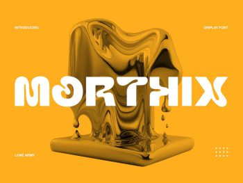 MORTHIX - Liquid Font Yazı Tipi