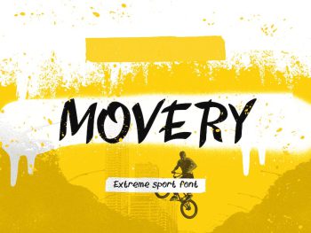 MOVERY: The Extreme Sports Font Yazı Tipi