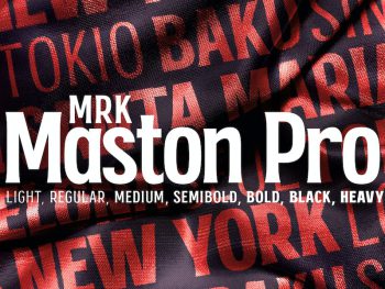 MRK Maston Pro Display Typeface Yazı Tipi