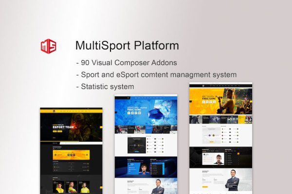 MSP - MultiSport & eSport WordPress plugin WordPress Eklentisi