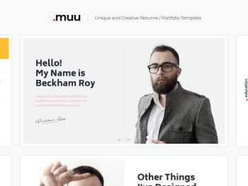 MUU - Unique and Creative vCard & Resume Template Yazı Tipi