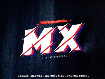 MX Motocross font Yazı Tipi