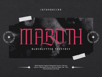 Maboth Typeface Yazı Tipi
