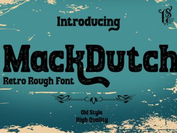 MackDutch - Rough decorative font Yazı Tipi