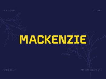 Mackenzie Display Typeface Yazı Tipi