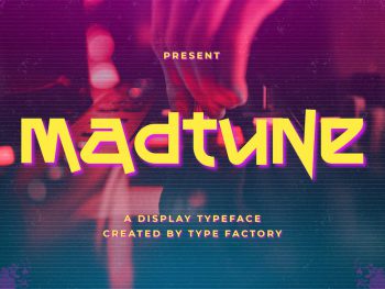 Madtune - A Display Typeface Yazı Tipi