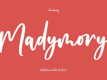 Madymory Handwritten Script Font Yazı Tipi