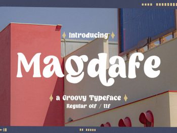 Magdafe - A Groovy Typeface Yazı Tipi