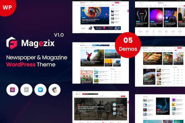 Magezix - Newspaper & Magazine WordPress Teması