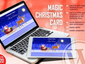 Magic Christmas Card With Animation - WP Plugin WordPress Eklentisi