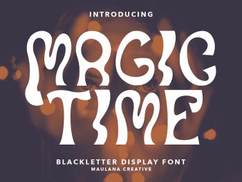 Magic Time Blackletter Display Font Yazı Tipi