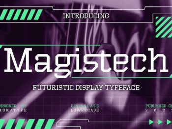 Magistech - Futuristic Font Yazı Tipi