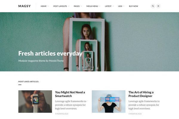 Magsy - Modular Magazine & Blog Theme WordPress Teması