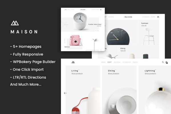 Maison - Minimalist eCommerce WordPress Teması