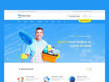 Make Clean - Cleaning Company HTML Template Yazı Tipi