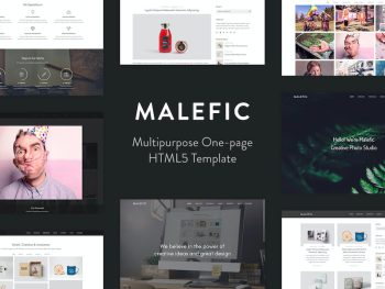 Malefic - Multipurpose One Page HTML5 Template Yazı Tipi