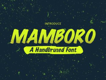 Mamboro - Handbrushed Typeface Yazı Tipi