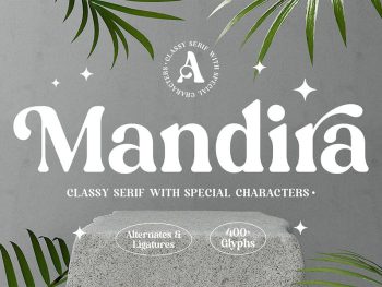 Mandira - Elegant Serif Yazı Tipi