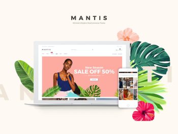 Mantis - Minimal & Modern WooCommerce Theme WordPress Teması