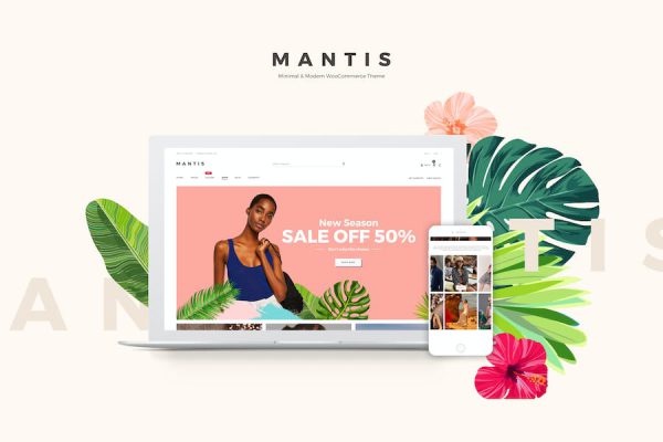 Mantis - Minimal & Modern WooCommerce Theme WordPress Teması