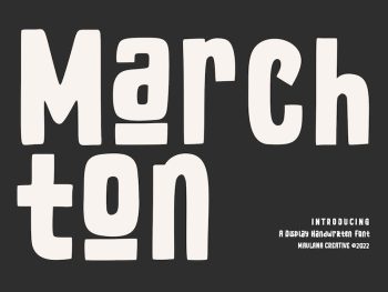 Marchton Display Handwritten Font Yazı Tipi