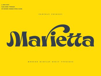 Marietta - Groovy Serif Font Yazı Tipi