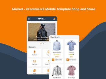 Market - eCommerce Mobile Template Shop and Store Yazı Tipi